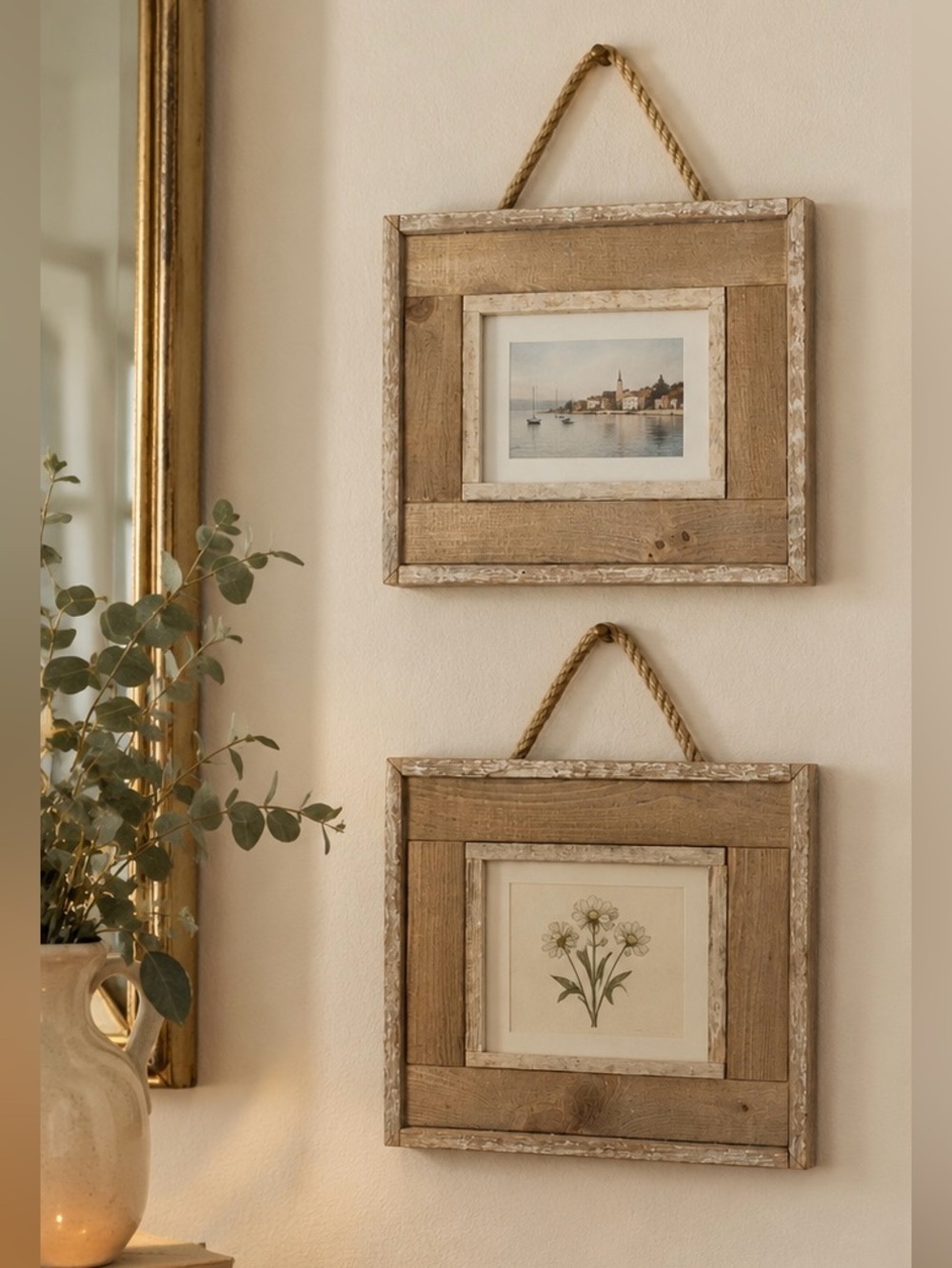 Farmhouse Style Picture Frames - Set of 2